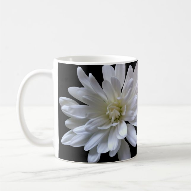 Caneca De Café Flor branca-margarida branca-branca-mãe branca (Esquerda)
