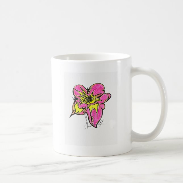 Caneca De Café Flor brilhante (Direita)