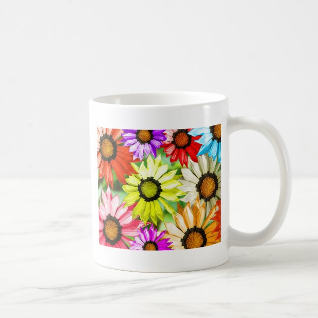 Caneca De Café Flor colorida de Gerbera (Direita)