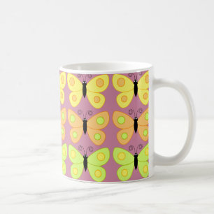Caneca De Café Flor como uma borboleta