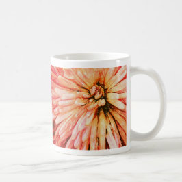 Caneca De Café Flor cor-de-rosa esboçado