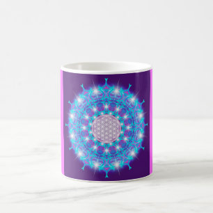 Caneca De Café FLOR DA LIFE/Blume des Lebens Estrelas Mandala