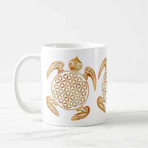 Caneca De Café Flor da Vida / Blume des Lebens - pedra-tartaruga