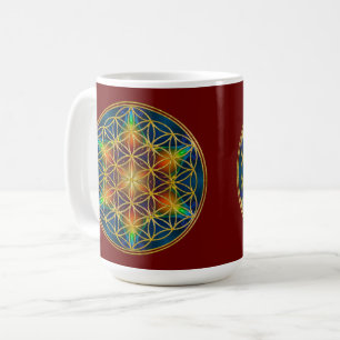 Caneca De Café FLOR DA VIDA - Broto Fractal 1