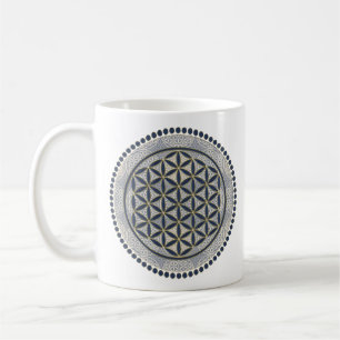 Caneca De Café FLOR DA VIDA - Símbolo Geometrie Sagrado Art 1