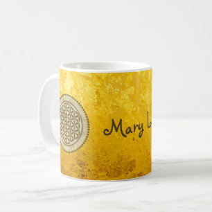 Caneca De Café FLOR DA VIDA - Símbolo Geometrie Sagrado Art 2