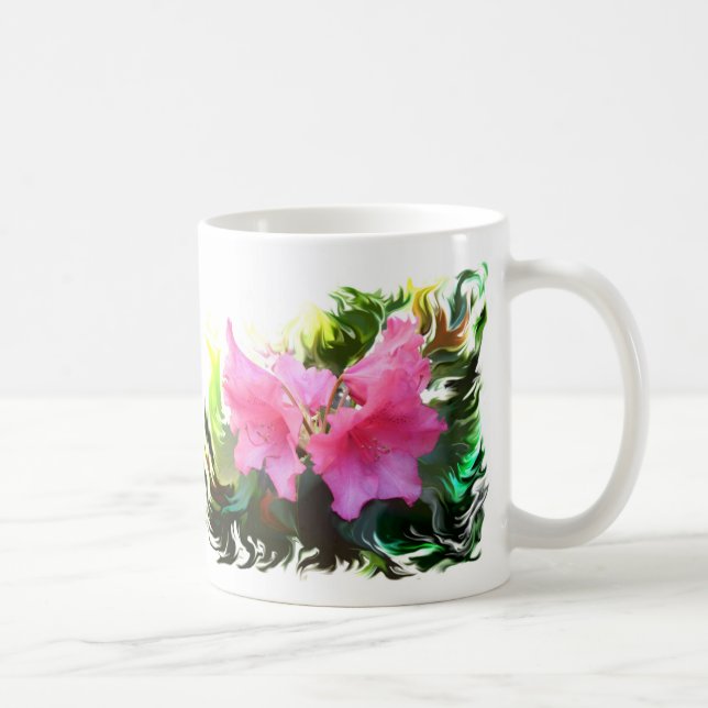 Caneca De Café Flor de Azalea (Direita)