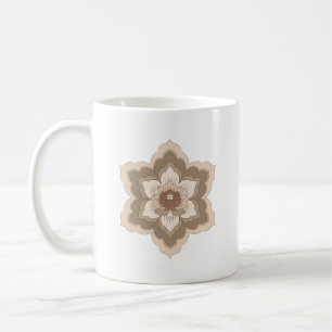 Caneca De Café Flor de Baoxiang Chinesa em Bronze de Outono
