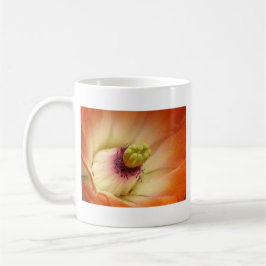 Caneca De Café Flor de Cactus Laranja