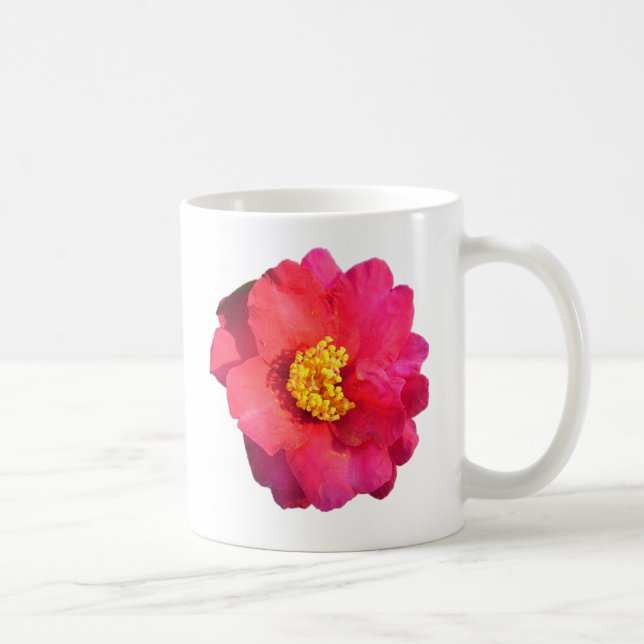 Caneca De Café flor de camélia rosa (Direita)