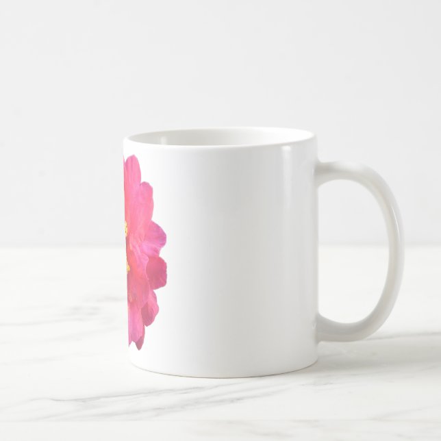 Caneca De Café flor de camélia rosa (Direita)