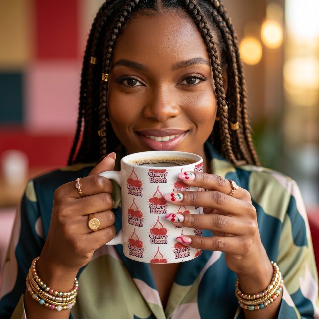 Caneca De Café Flor de Cerejeira (Criador carregado)