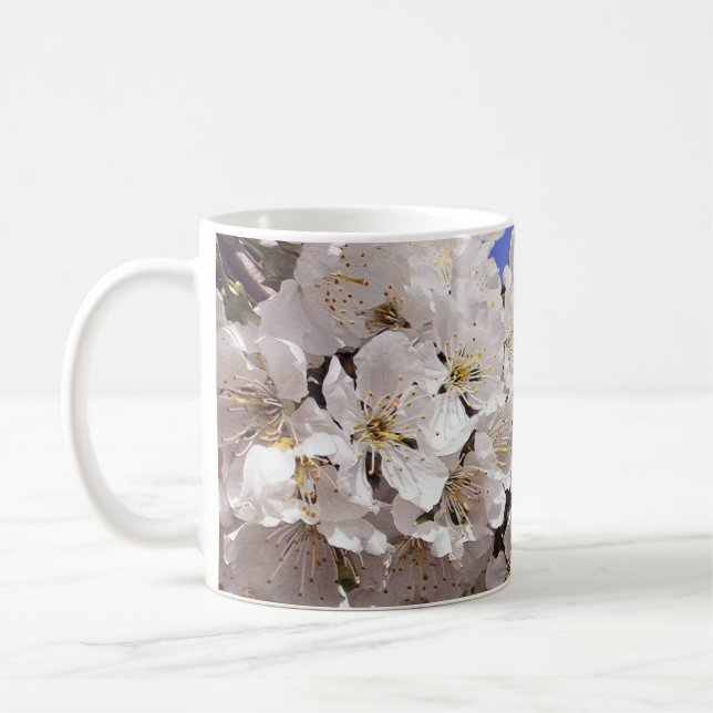 Caneca De Café Flor de cerejeira. Felz pascoa (Esquerda)