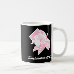 Caneca De Café Flor de Cerejeira Sakura em Washington Distri
