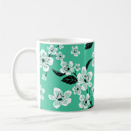 CANECA DE CAFÉ FLOR DE CEREJEIRA - SAKURA (MINT)