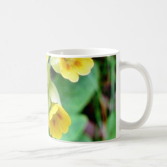Caneca De Café Flor de Cowslip (Direita)