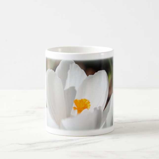 Caneca De Café flor de croco branca (Centro)