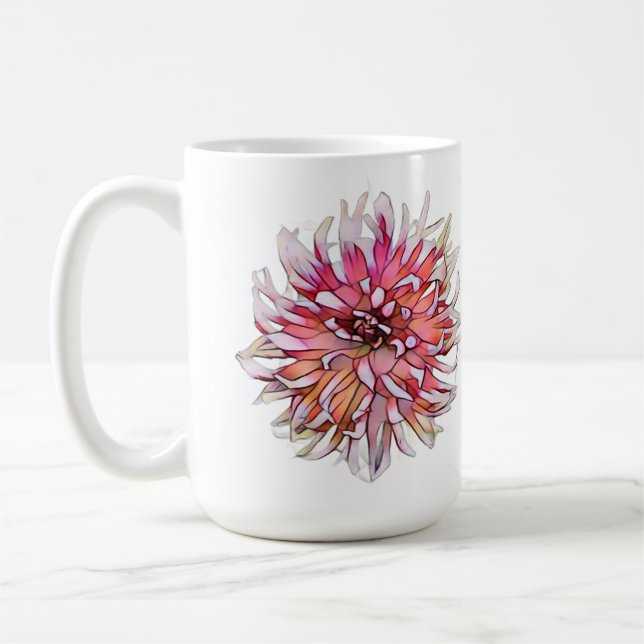 CANECA DE CAFÉ FLOR DE DÁLIA (Esquerda)