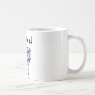 Caneca De Café Flor de Elefante Engraçado Não Me Esqueça Heimerhe