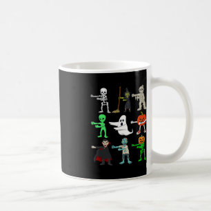 Caneca De Café Flor De Halloween Como Um Chefe Monstros Rapazes G