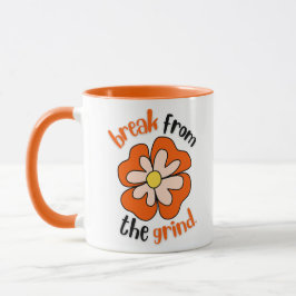 Caneca de Café Flor de Laranja
