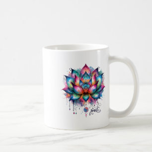 Caneca De Café Flor de Lótus Namaste Energia Espiritual Zen Ioga 