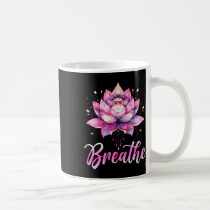 Caneca De Café Flor de Lótus Yoga Meditação Respirar _1