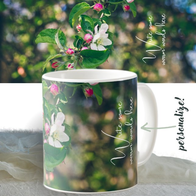 Caneca De Café Flor de maçã (Criador carregado)