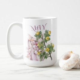 Caneca De Café Flor de Maio Lírio do Vale Espinheiro Fantasia