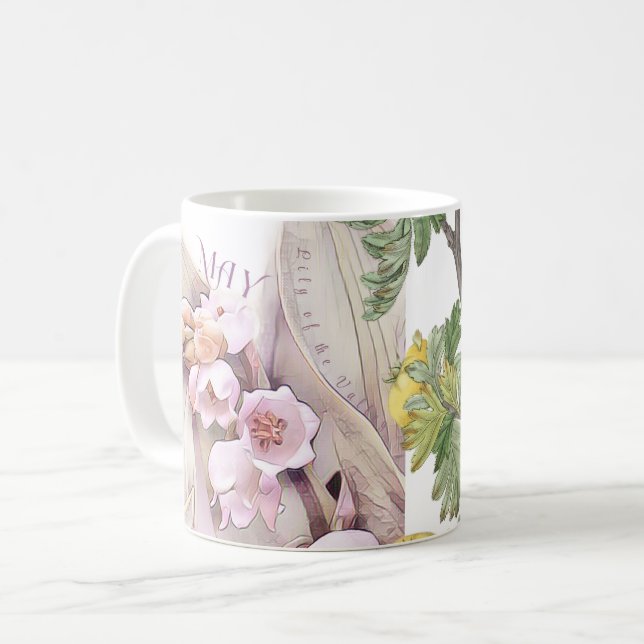 Caneca De Café Flor de Maio Lírio do Vale Espinheiro Mug (Frente Esquerda)
