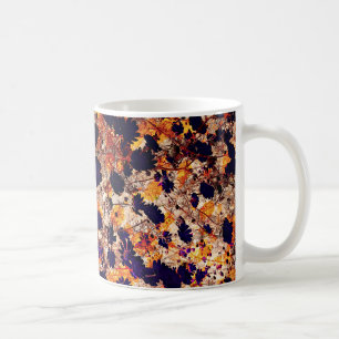 Caneca De Café Flor de margarida amarela padrão floral arte digit