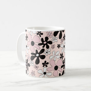 Caneca De Café Flor de Mod Blooming Esmagadoramente
