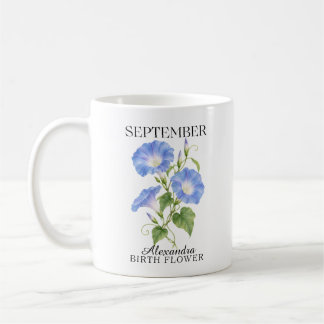 Caneca De Café Flor de Nascimento da Glória da Manhã de Setembro