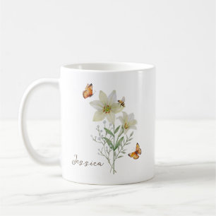 Caneca De Café Flor de Nascimento Lírio