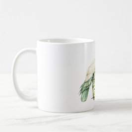 Caneca De Café Flor de Orquídea Rosa de Pássaro Tropical Aloha