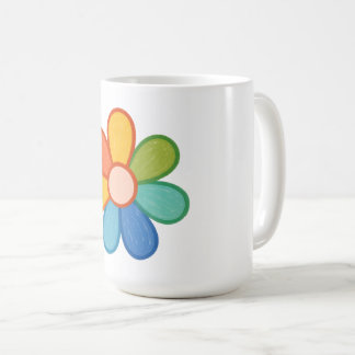 Caneca de Café Flor de Pastel de Giz de Cera|Crian