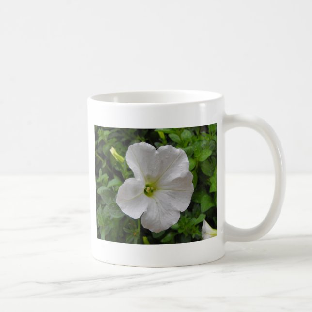 Caneca De Café flor de petúnia branca (Direita)