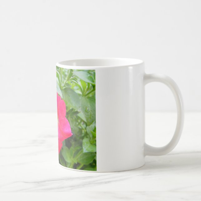 Caneca De Café Flor de Petúnia Rosa (Direita)