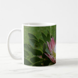 Caneca De Café Flor de Protea Rosa