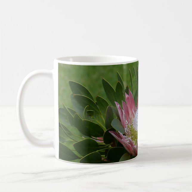 Caneca De Café Flor de Proteína Rosa (Esquerda)