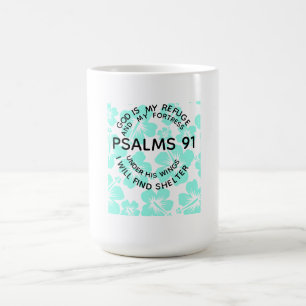 Caneca De Café Flor de salmos de menta 91