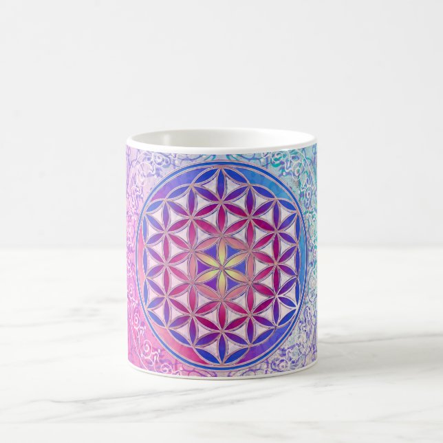 Caneca De Café Flor De Vida / Blume des Lebens - Ornamento V (Centro)