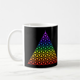 Caneca De Café Flor de Vida / Blume des Lebens - pirâmide Chakra