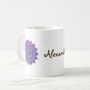 Caneca De Café Flor De Vida - Estilo De Vintage Espaço De Galáxia