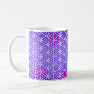 Caneca De Café Flor de Vida - Prenda um padrão sem soldadura - vi