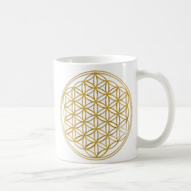 Caneca De Café Flor de Vivo/Ouro e prata (Direita)