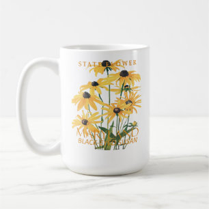 Caneca De Café Flor do Território de Maryland Rudbeckia hirta