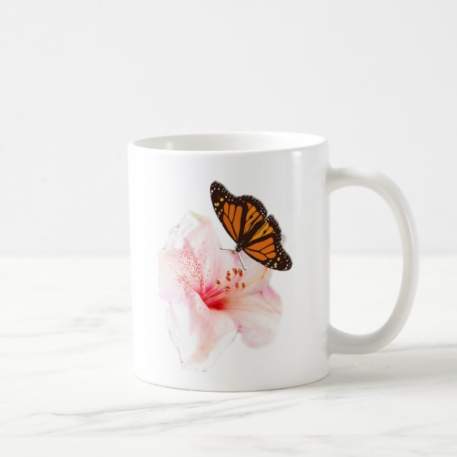 Caneca De Café flor e borboleta (Direita)