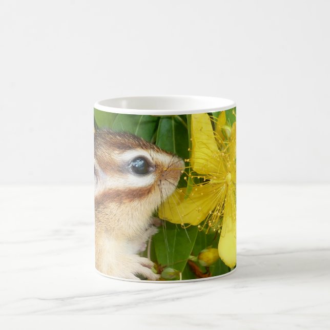Caneca De Café Flor e Chipmunk amarelos (4) (Centro)