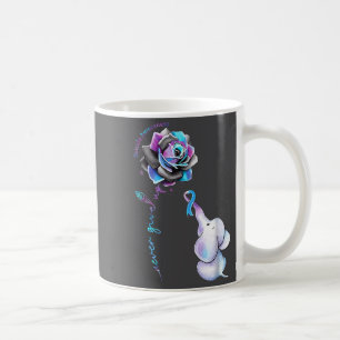 Caneca De Café Flor Elefante do Mês de Conscientização sobre Prev